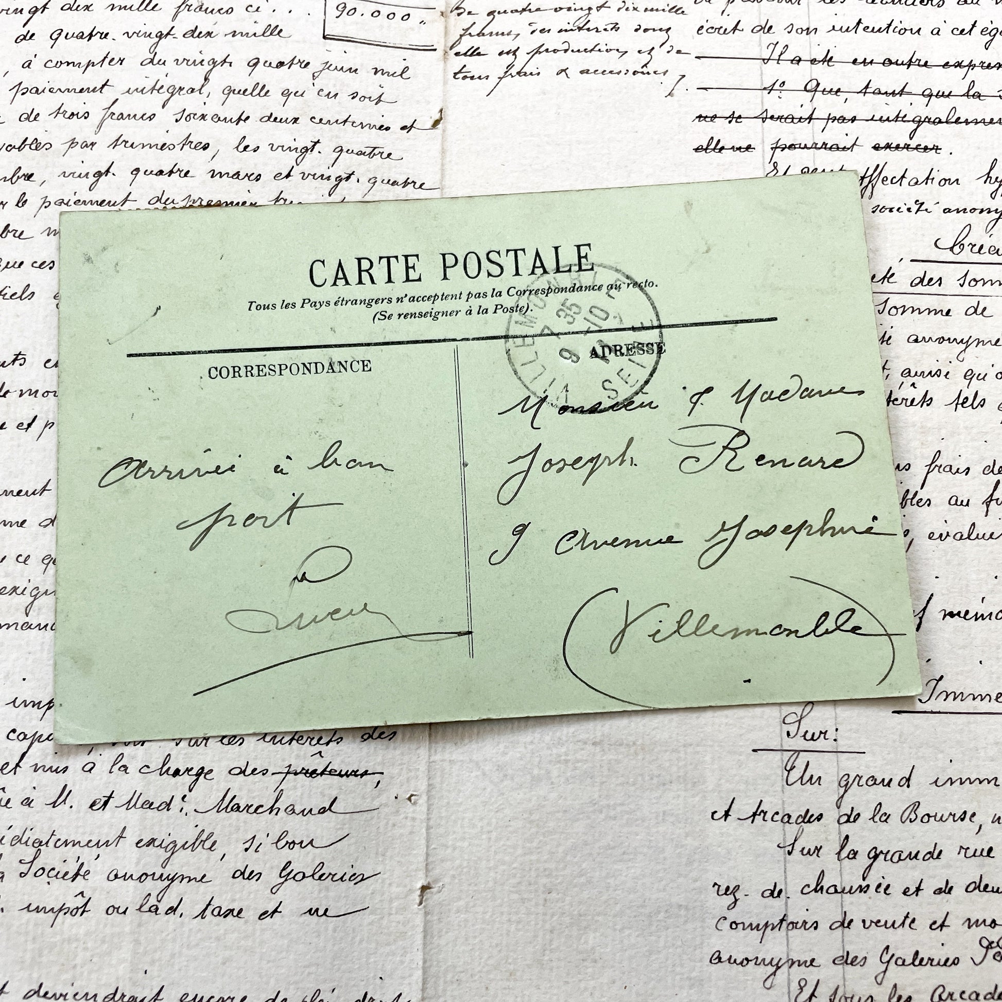 1910s - Vintage Lunéville Postcard - Historic Hôtel de Ville Square - French City View - Architectural Landmark Ephemera