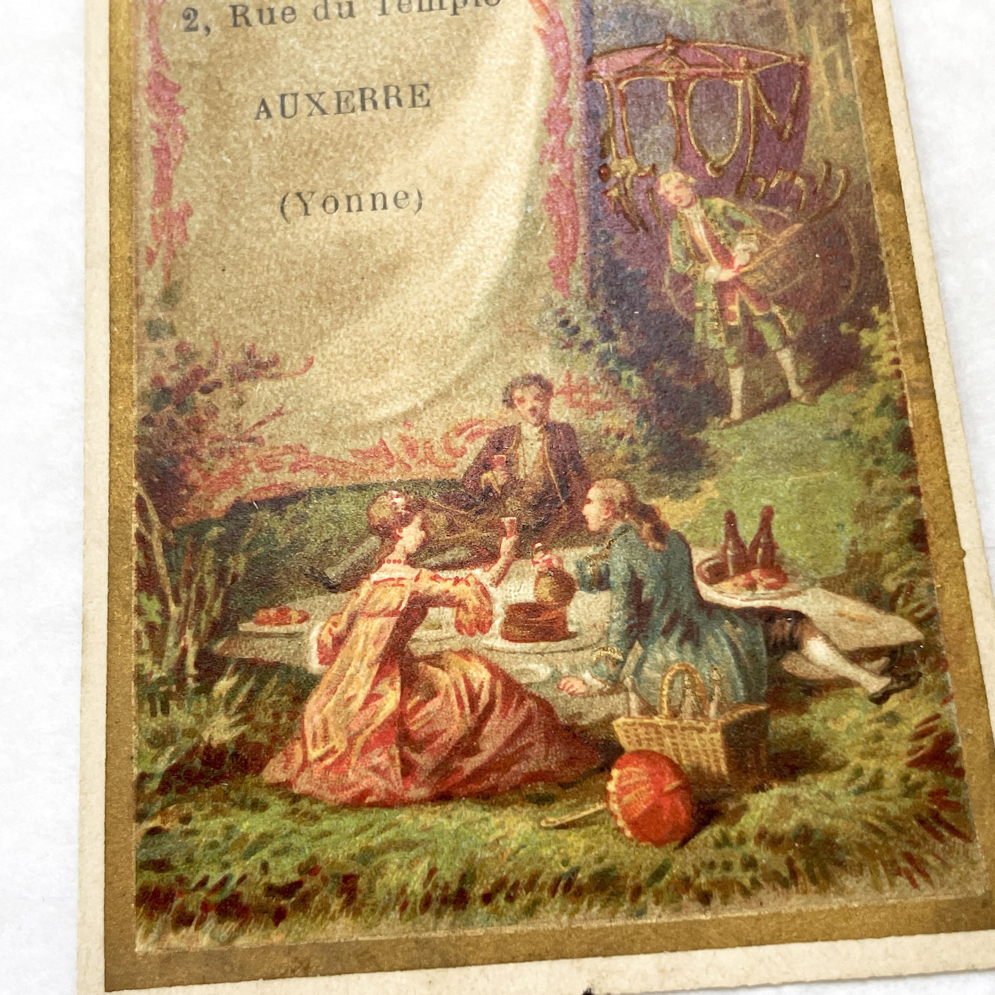 Late 19th - French Advertising Trade Card - Phoenix Shoe Manufacturer Auxerre - Vintage Shoe Ad - Historical Ephemera - Collectible