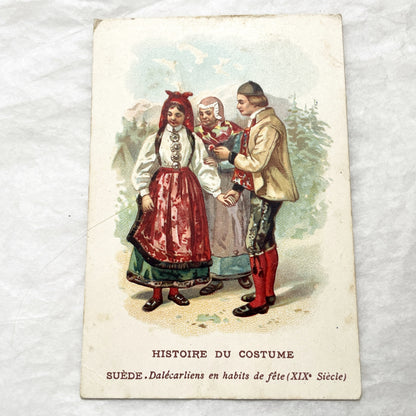 1900s - Vintage Costume Cards - Historical Fashion Illustrations - Cultural Dress - Collectible Ephemera - Educational Prints