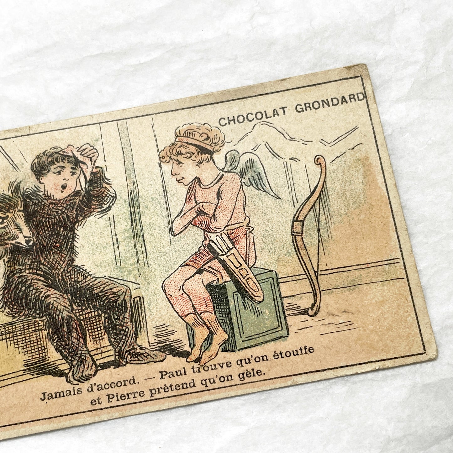 Late 19th - French Advertising Trade Cards - Chocolate Tea Chromos - Vintage Ephemera Collectibles - Early Advertising - Illustrated Prints