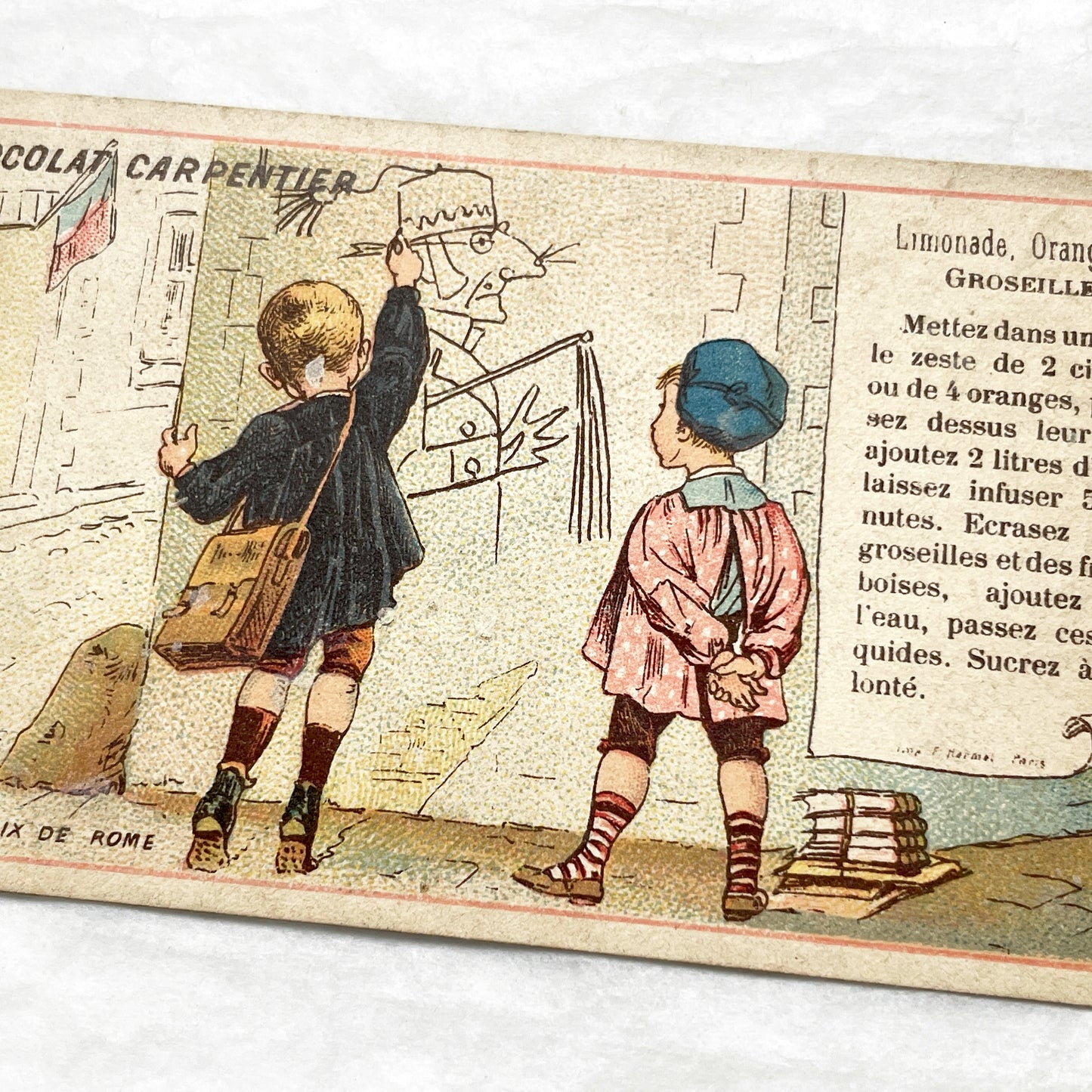 Late 19th - French Advertising Trade Cards - Chocolate Tea Chromos - Vintage Ephemera Collectibles - Early Advertising - Illustrated Prints