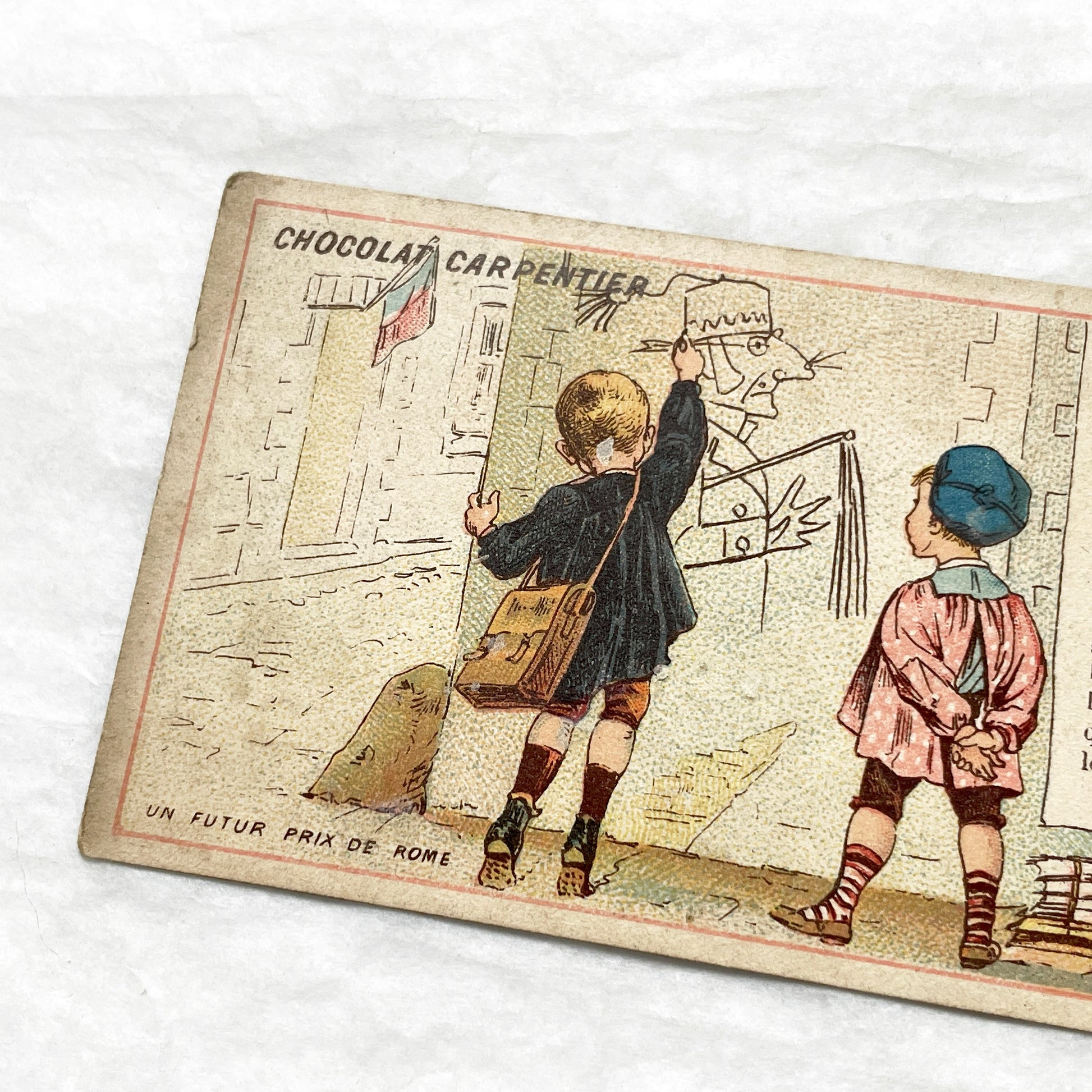 Late 19th - French Advertising Trade Cards - Chocolate Tea Chromos - Vintage Ephemera Collectibles - Early Advertising - Illustrated Prints