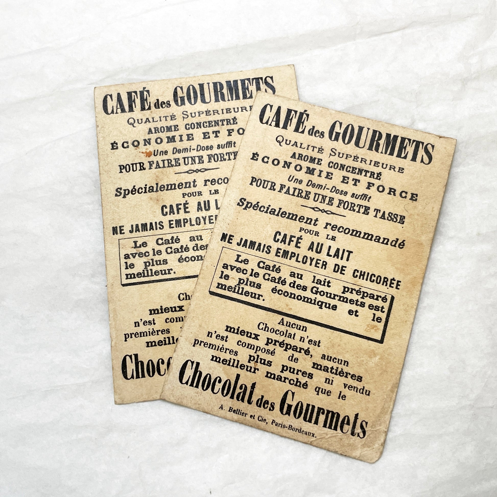 1900s - French Chocolat Des Gourmets Advertising Chromo Rococo Dance Scene - Vintage Ephemera - Collectible Card by A. Ballier et Cie