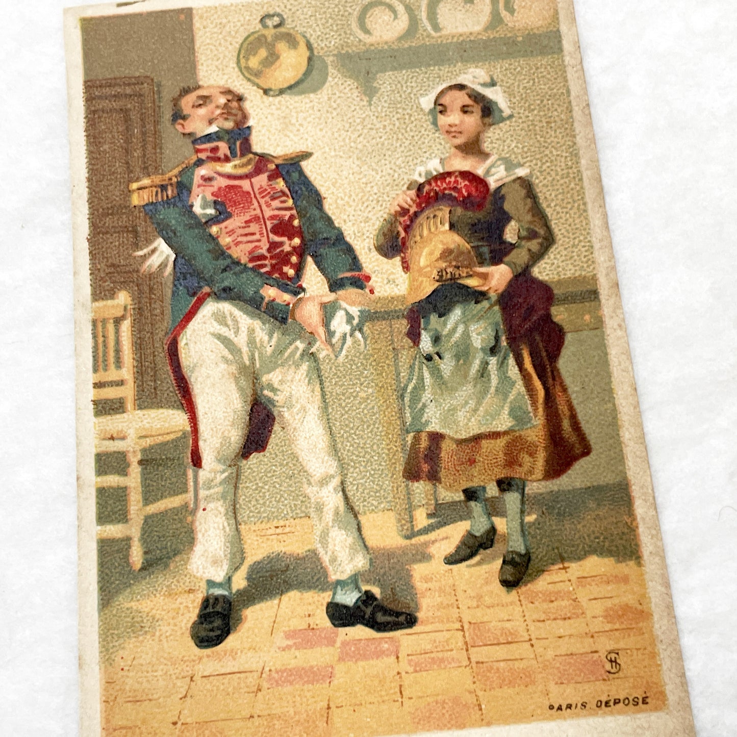 Late 19th - 3 French Ephemera Lot - Vintage Advertising Cards & Furniture Catalog Excerpts - H. Sicard Chromos - Maison Lazard Paris