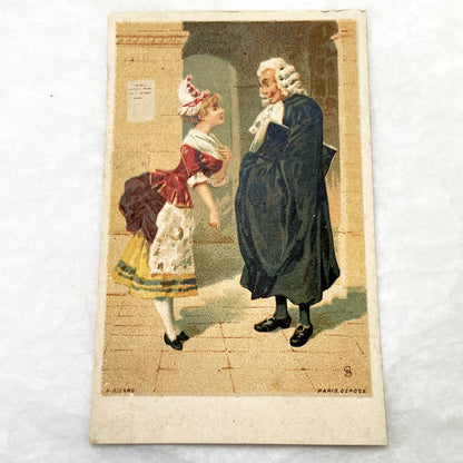 Late 19th - 3 French Ephemera Lot - Vintage Advertising Cards & Furniture Catalog Excerpts - H. Sicard Chromos - Maison Lazard Paris