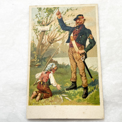 Late 19th - 3 French Ephemera Lot - Vintage Advertising Cards & Furniture Catalog Excerpts - H. Sicard Chromos - Maison Lazard Paris