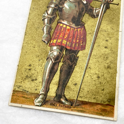 Late 19th - 3 French Historical Military Figures Trade Cards - Collectible Chromos - Chocolat Poulain - Chicorée La Bergère - Adverts