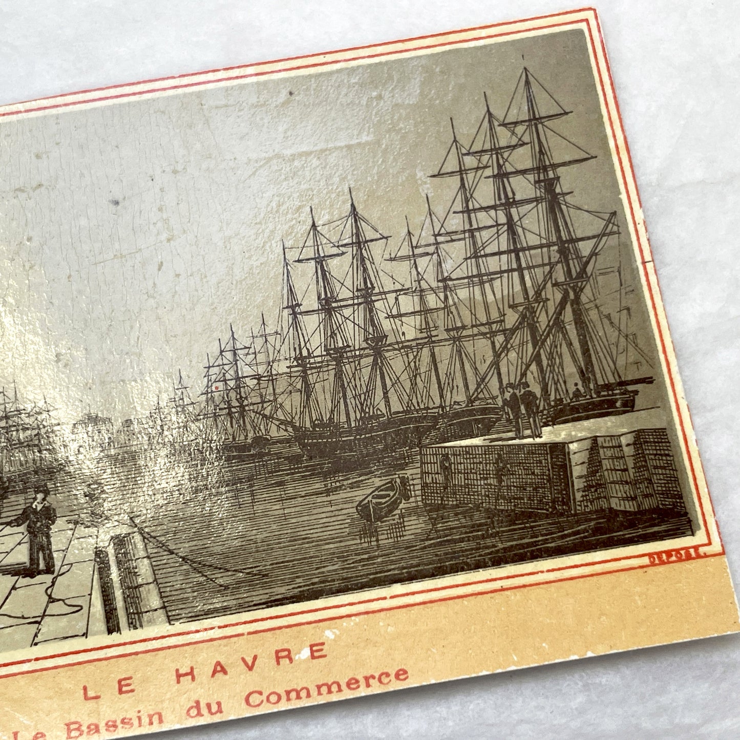 Late 19th - French Advertising Trade Cards - Nîmes Le Havre Épernay - Vintage Lithograph Ephemera for Scrapbooking and Junk Journals