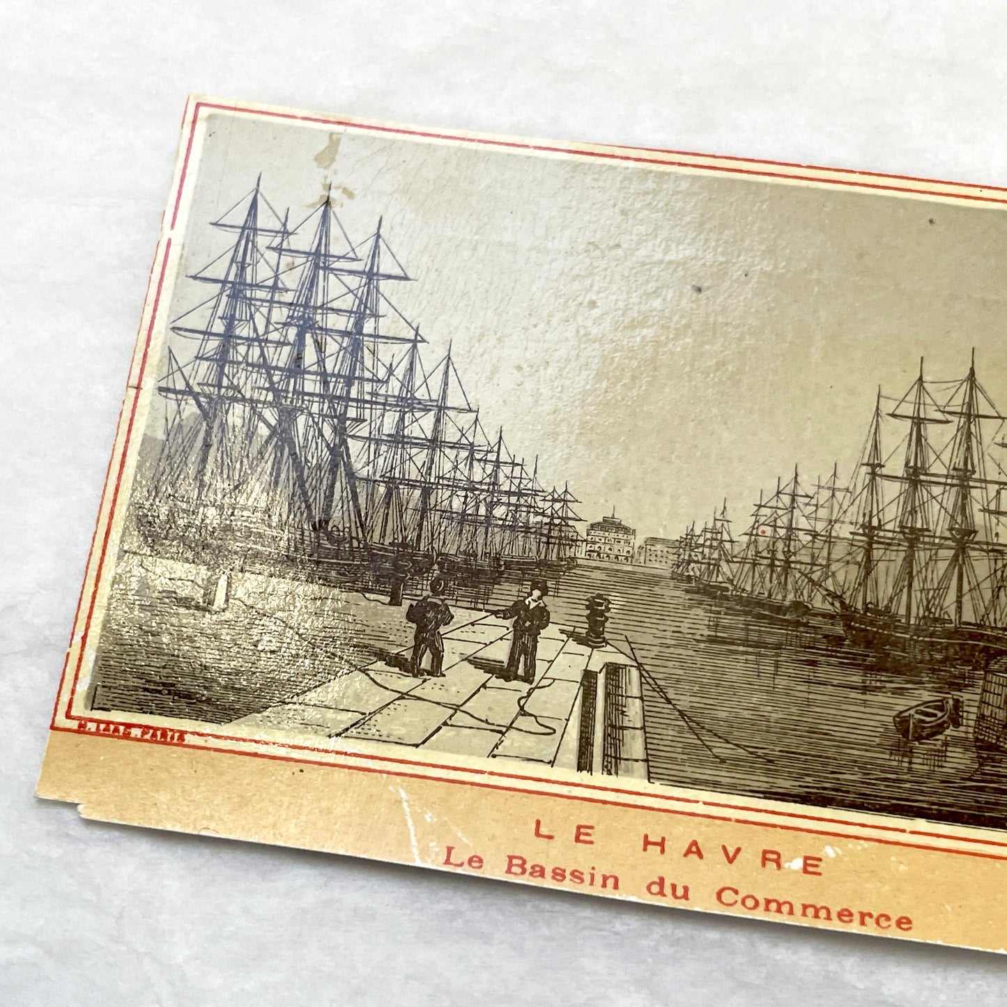 Late 19th - French Advertising Trade Cards - Nîmes Le Havre Épernay - Vintage Lithograph Ephemera for Scrapbooking and Junk Journals