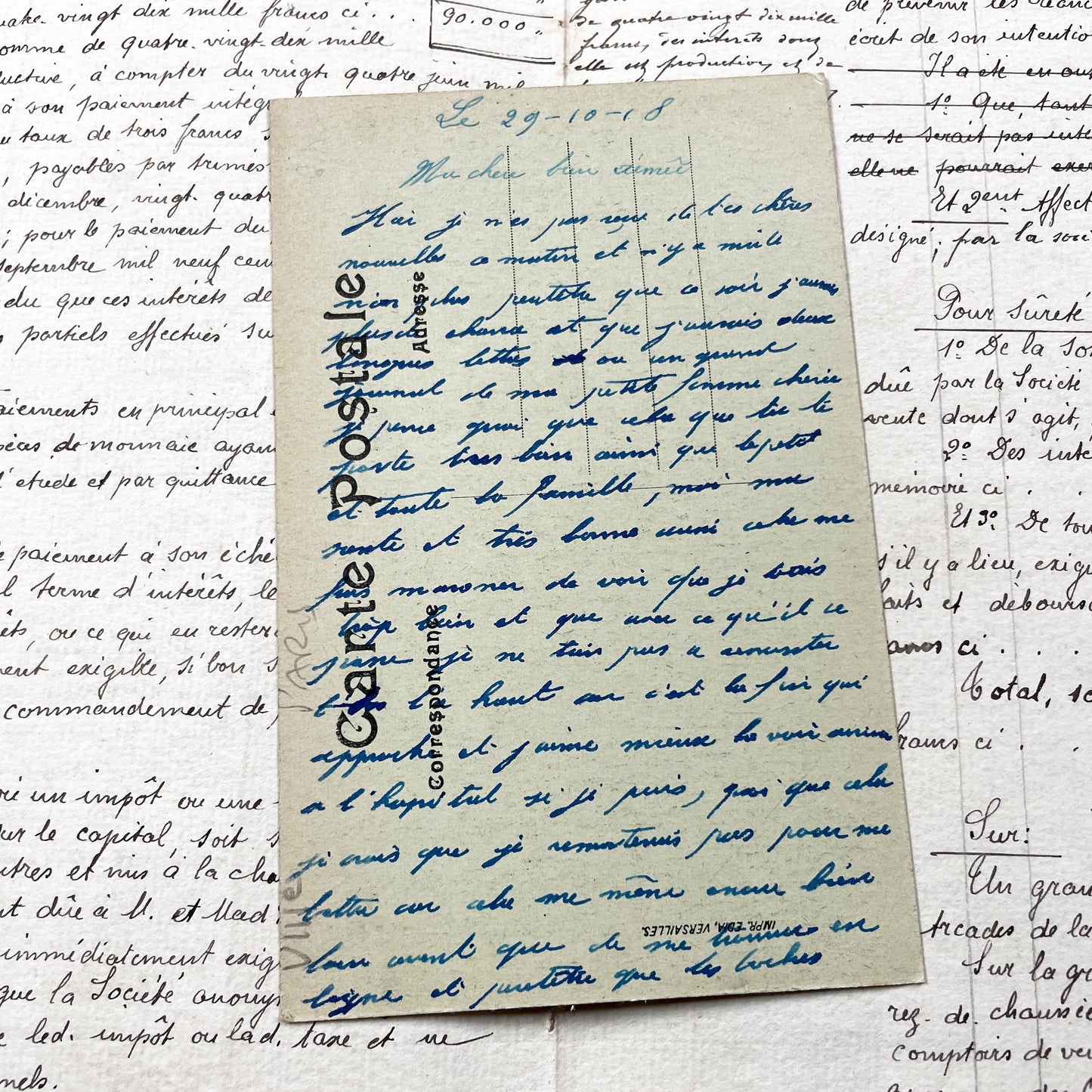 1910s - Paris La Madeleine Vintage Postcard - Busy Street Scene - Early Automobiles - French Architecture - Historic Landmark