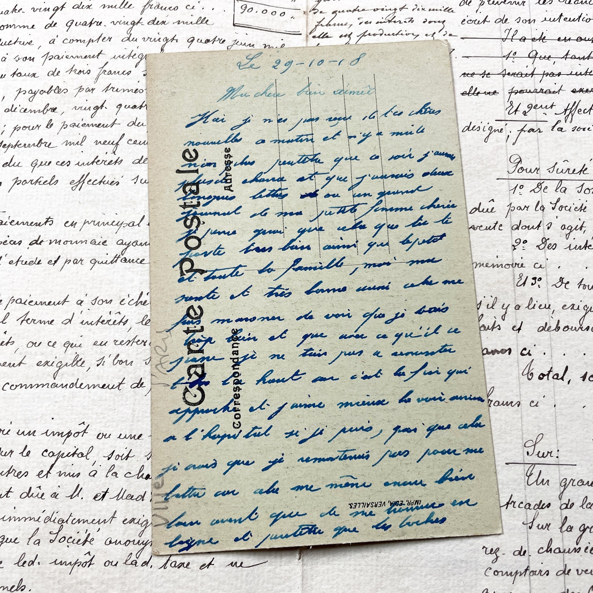 1910s - Paris La Madeleine Vintage Postcard - Busy Street Scene - Early Automobiles - French Architecture - Historic Landmark