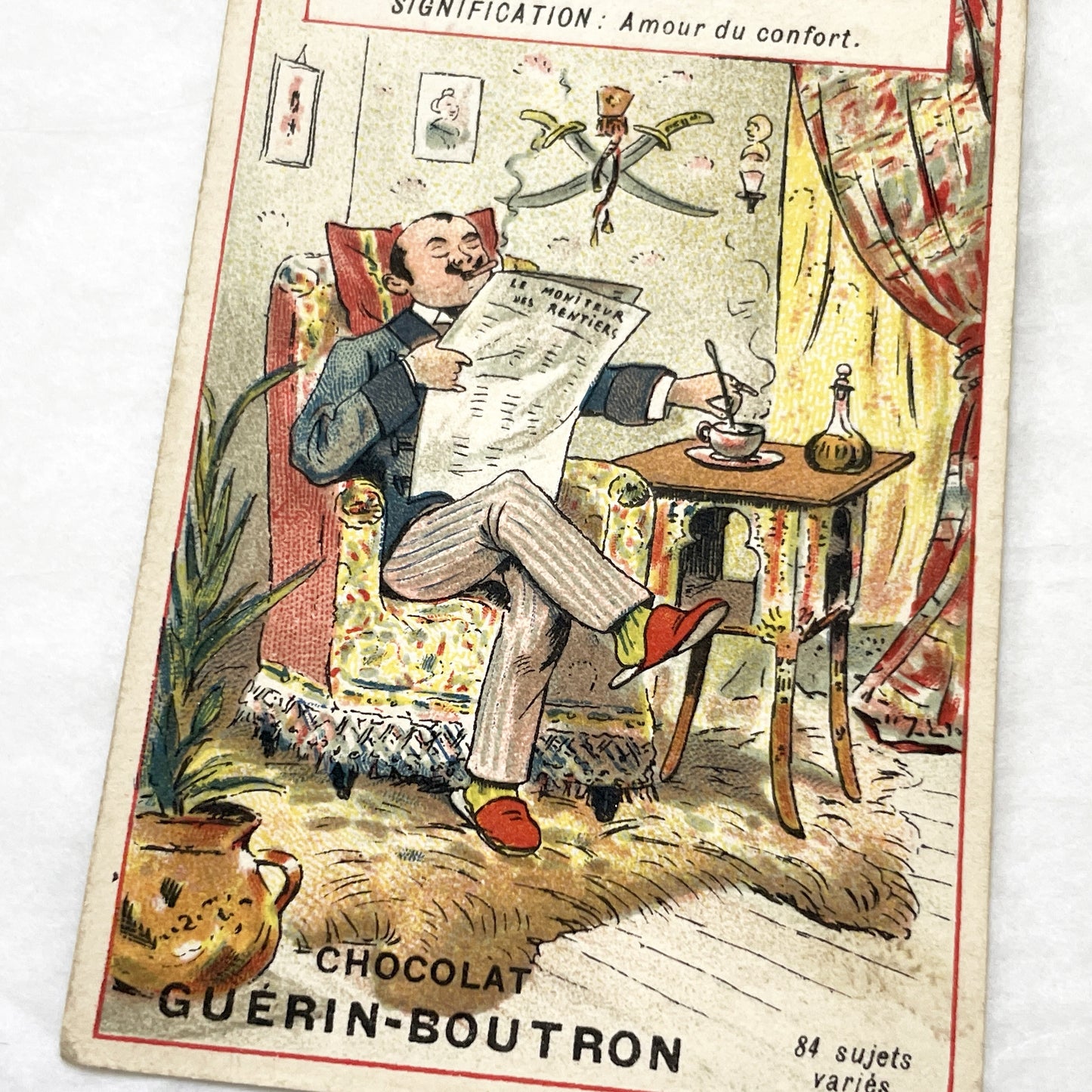 1900s - 3 French Graphology Advertising Cards - Chocolat Guérin-Boutron Collectibles - Vintage Illustrated Trade Cards for Journals