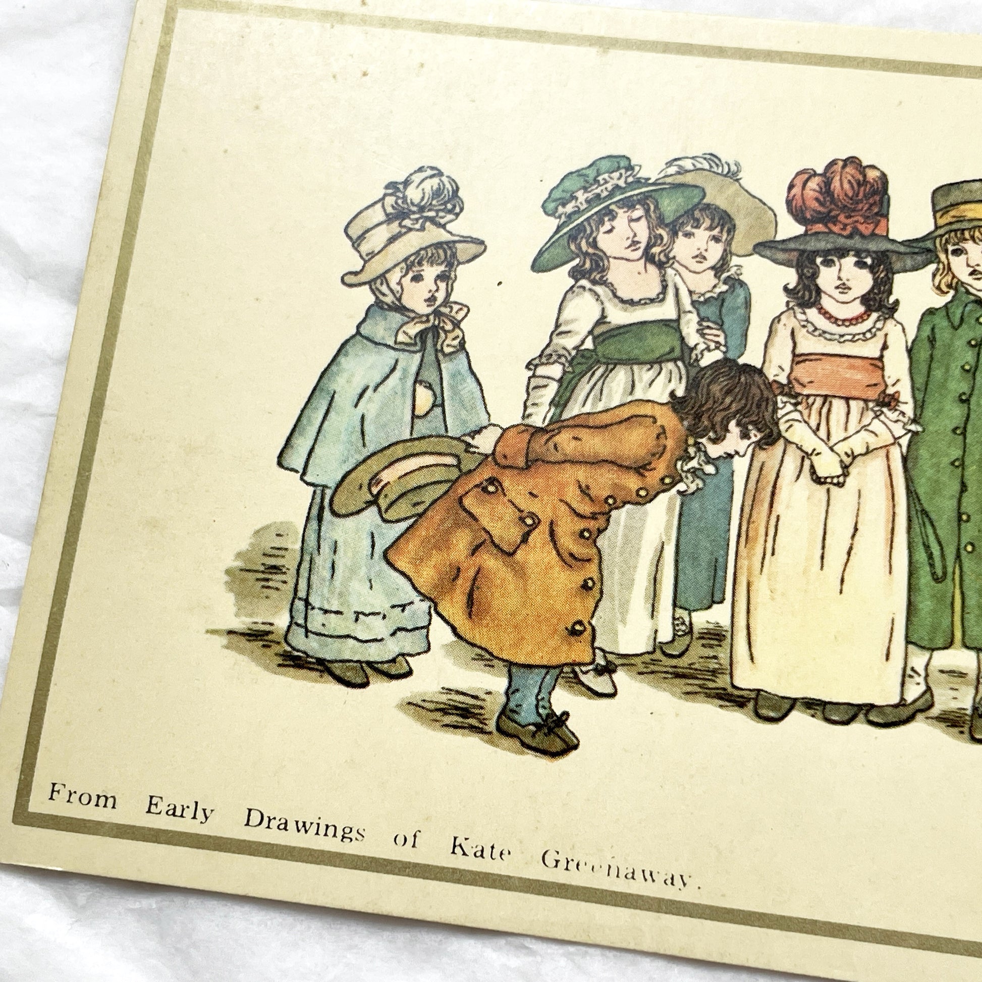 1900s - Kate Greenaway Illustration - Vintage Children Print - Antique Nursery Art - Edwardian Era Aesthetic - Collectible Artwork
