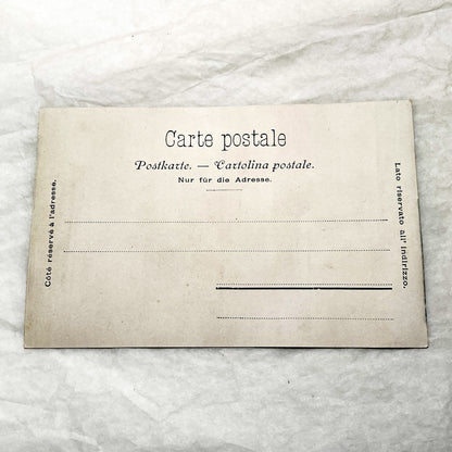 1900s - Vintage Chocolat Kohler Advertising Postcard - Simplon Hospice Swiss Alps - Historic European Chocolate Ad Ephemera