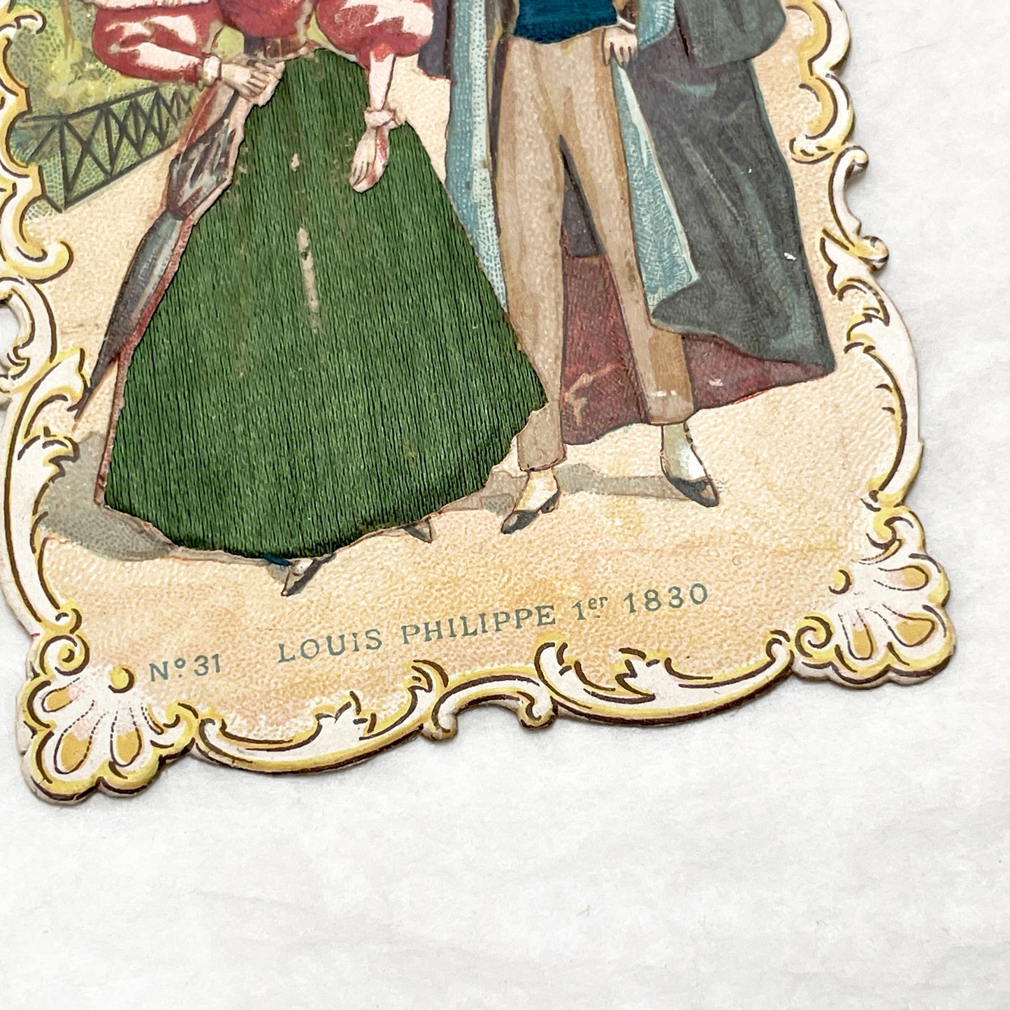 Late 19th century - Vintage French Costume Illustration - Louis Philippe I Era Fashion Print - Collectible Historical Ephemera Art