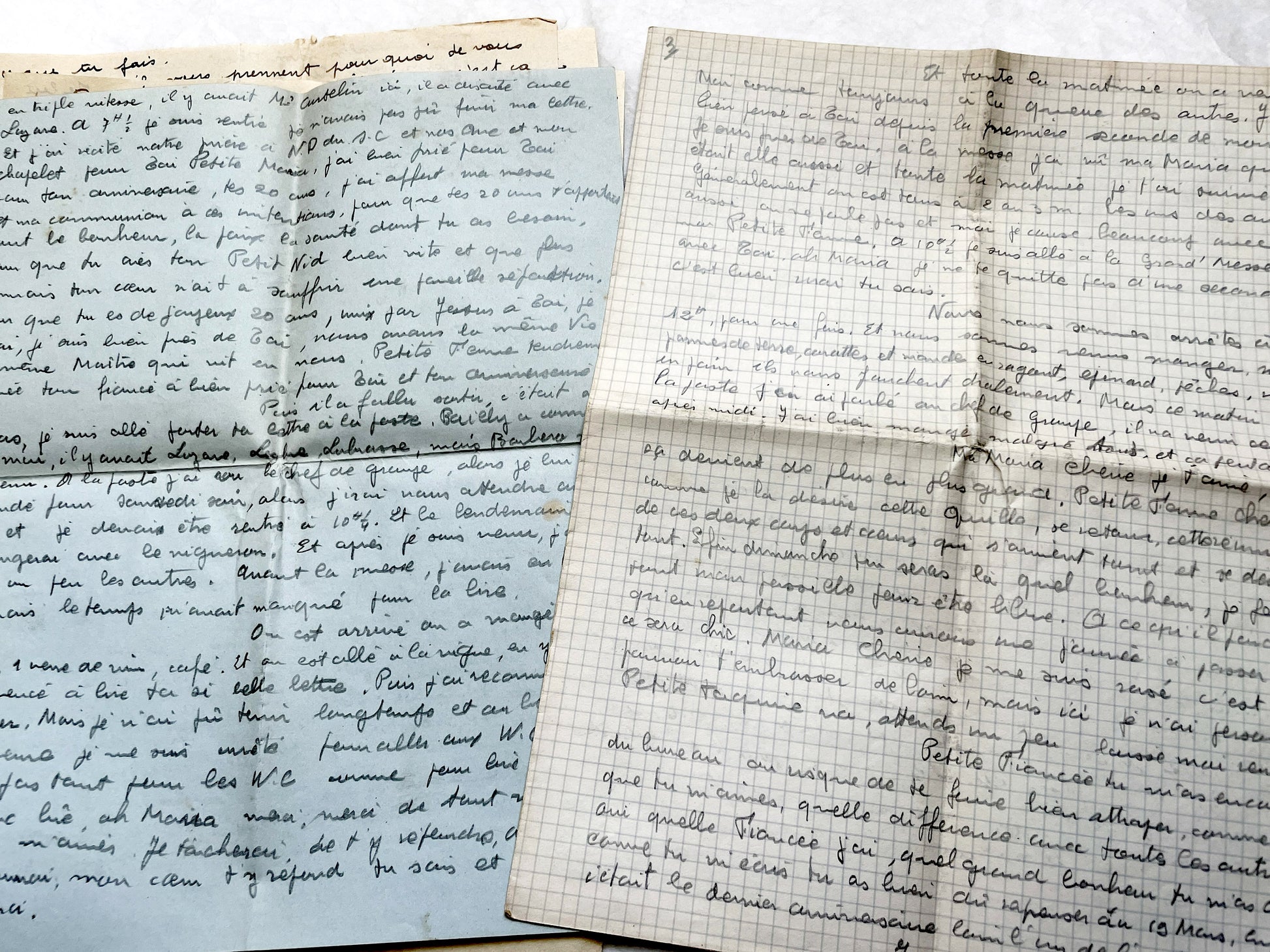 1940s - Authentic French 1942 Love Letters - Original Handwritten World War II Era Correspondence - Sentimental Historical Document