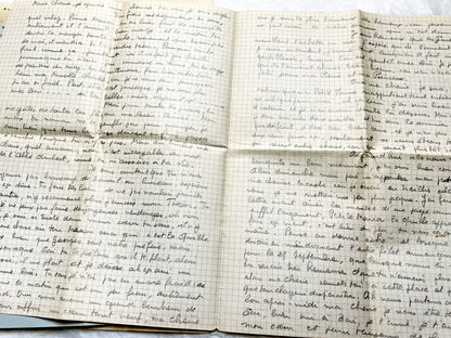 1940s - Authentic French 1942 Love Letters - Original Handwritten World War II Era Correspondence - Sentimental Historical Document