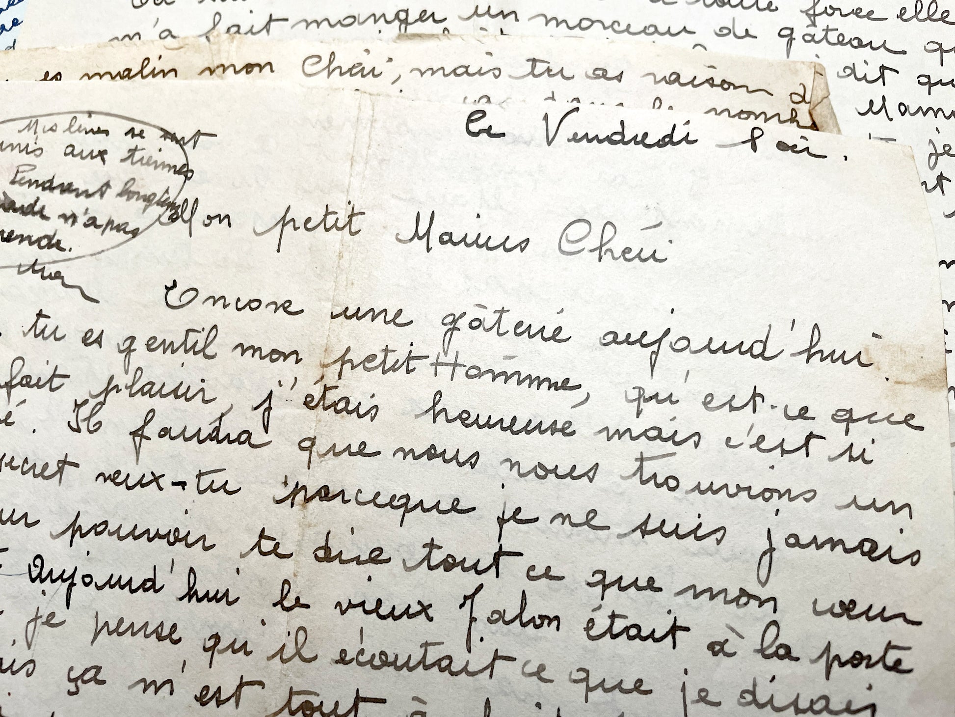 1940s - Authentic French 1942 Love Letters - Original Handwritten World War II Era Correspondence - Sentimental Historical Document