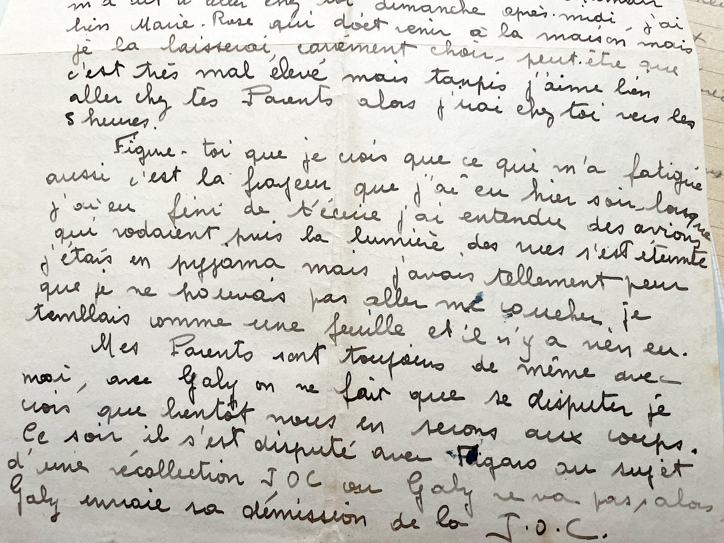 1940s - Authentic French 1942 Love Letters - Original Handwritten World War II Era Correspondence - Sentimental Historical Document