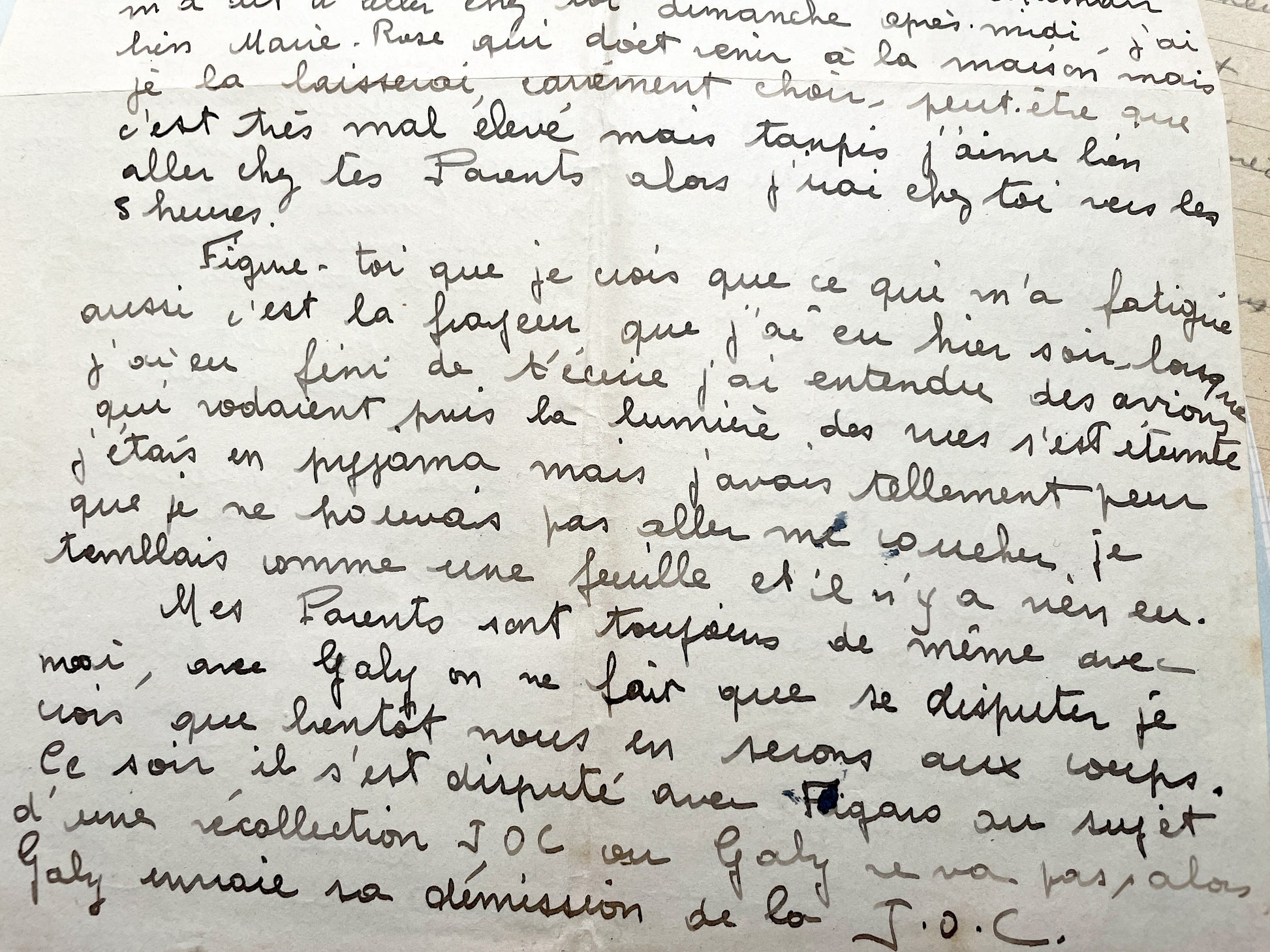 1940s - Authentic French 1942 Love Letters - Original Handwritten World War II Era Correspondence - Sentimental Historical Document