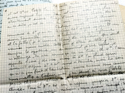 1940s - Authentic French 1942 Love Letters - Original Handwritten World War II Era Correspondence - Sentimental Historical Document