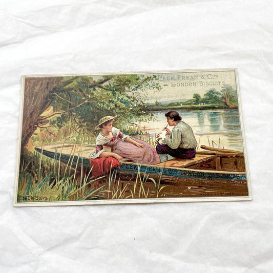 1900s - Antique Victorian Edwardian Trade Cards - Peek Frean and Co's London Biscuits - Original Chromolithograph Advertising Art Collectibl