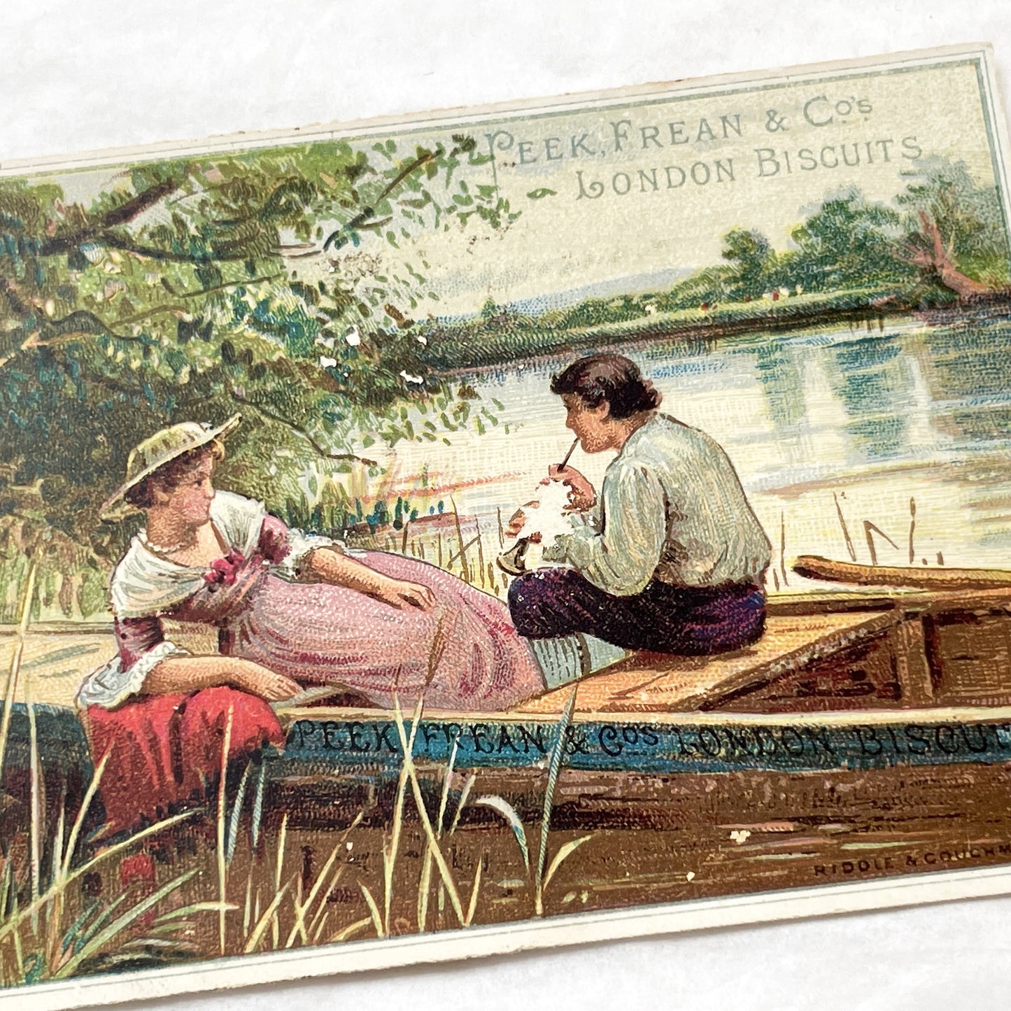 1900s - Antique Victorian Edwardian Trade Cards - Peek Frean and Co's London Biscuits - Original Chromolithograph Advertising Art Collectibl