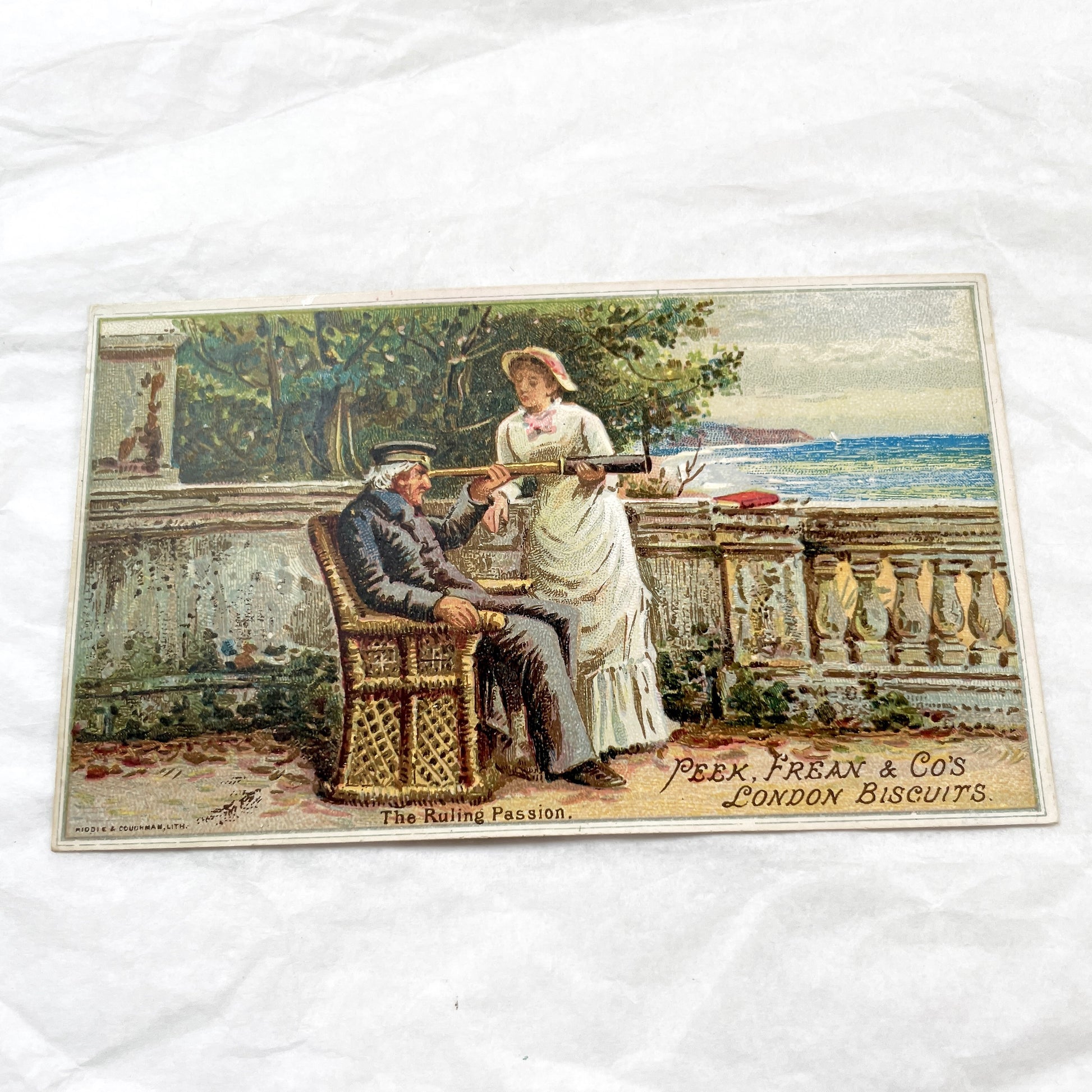 1900s - Antique Victorian Edwardian Trade Cards - Peek Frean and Co's London Biscuits - Original Chromolithograph Advertising Art Collectibl