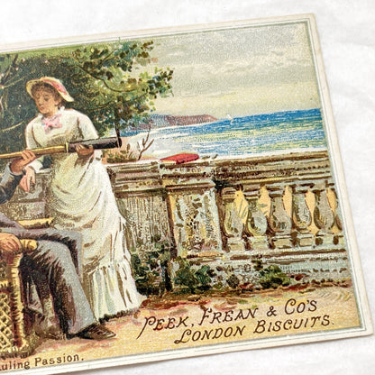1900s - Antique Victorian Edwardian Trade Cards - Peek Frean and Co's London Biscuits - Original Chromolithograph Advertising Art Collectibl