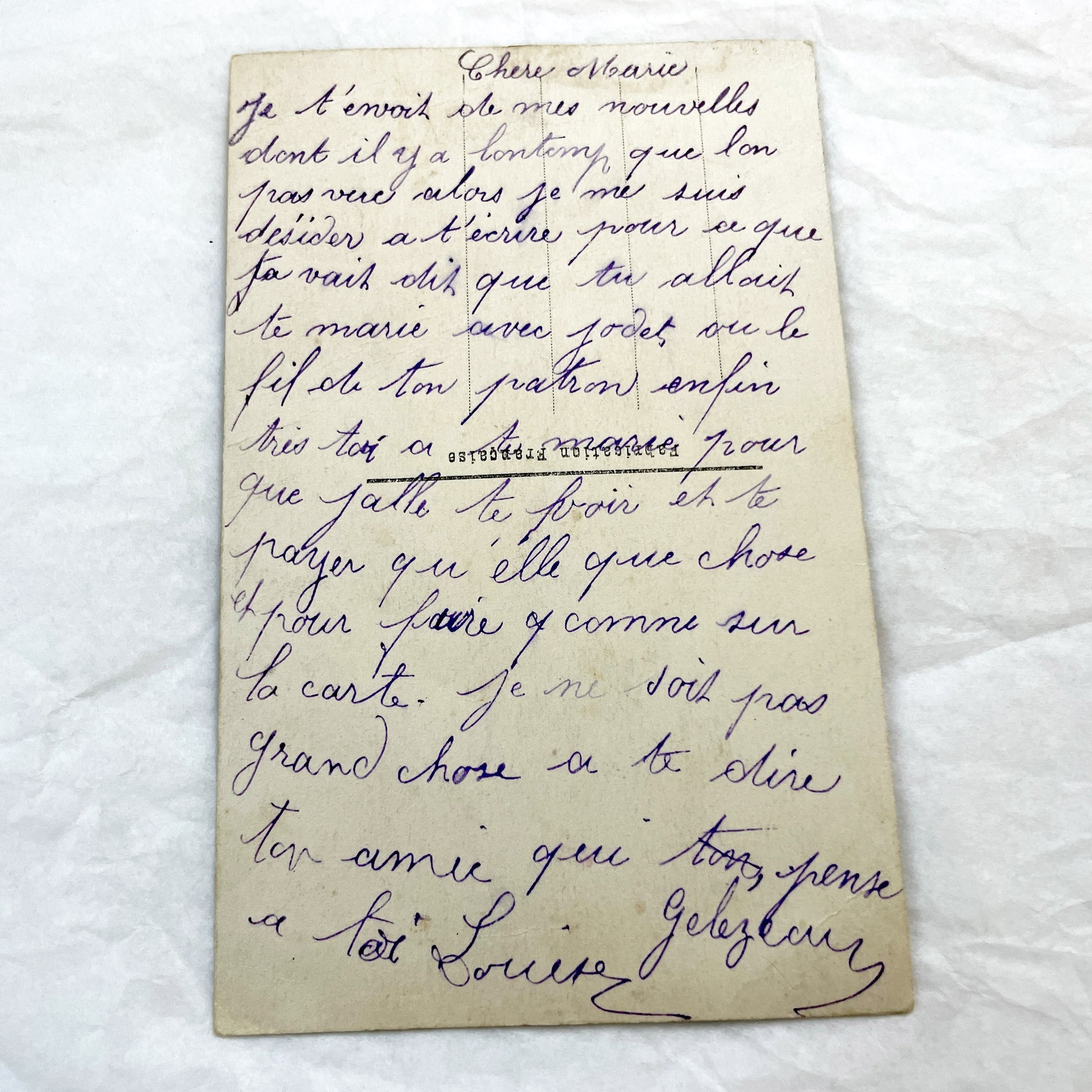 1910s - Vintage Hand Tinted Postcard - Romantic Embracing Couple & Baby - Old Love Family Motherhood Art - Collectible Ephemera