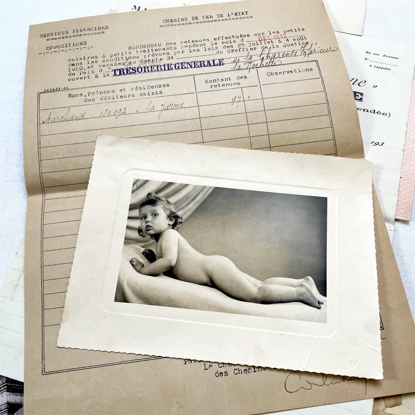 1930s - French Ephemera Lot - Vintage Paper Pack for Junk Journaling and Scrapbooking - Antique Letters, Postcards, Photos, & Invoices