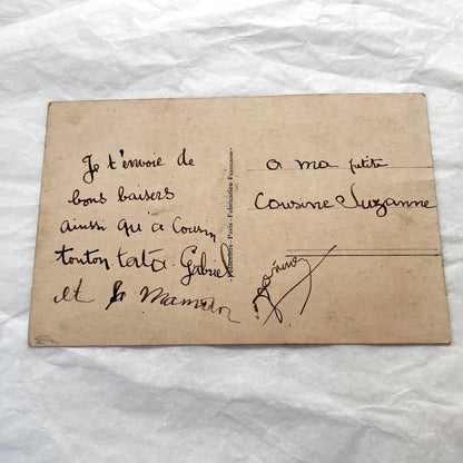 1920s - Vintage Photograph Two Girls Kissing - Affectionate Sisterly Moment - Monochrome Red Tone - Forbelen Print - Childhood Collectible