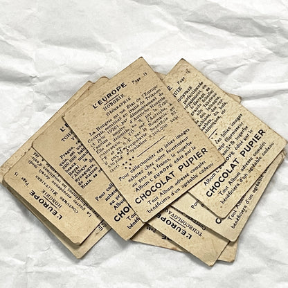 1920s - 10 Vintage Chocolat Pupier Trade Cards Set - Czechoslovakia & Hungary – Historical Figures, Military – Collectible Chromos