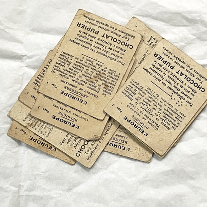 1910s - 10 Chocolat Pupier Trade Cards - Belgian and English History, Royalty, Military Collectibles - Set of Ten Illustrated Chromos