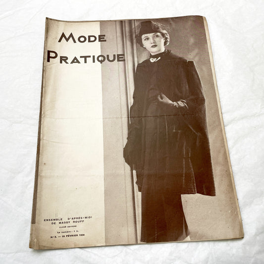 1930s - French Fashion Magazine - Vintage Style Patterns for Elegant 1930s Fashion - Haute Couture - Chic Spring Hats - Evening Ensembles