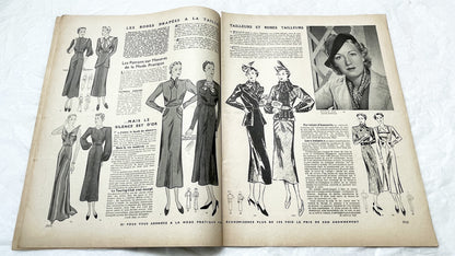 1930s - Mode Pratique Magazine - French Vintage Fashion Patterns - 1938 Women's Clothing & Lifestyle - Crafts