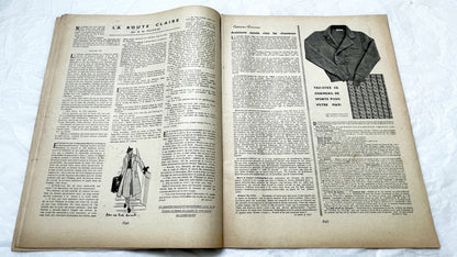 1930s - Mode Pratique Magazine - French Vintage Fashion Patterns - 1938 Women's Clothing & Lifestyle - Crafts