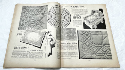 1930s - Mode Pratique Magazine - French Vintage Fashion Patterns - 1938 Women's Clothing & Lifestyle - Crafts