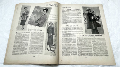 1930s - Vintage French Fashion Magazine - Mode Pratique - 1936 - Elegant Women's Styles - Sewing Patterns - Retro Advertising - Ephemera