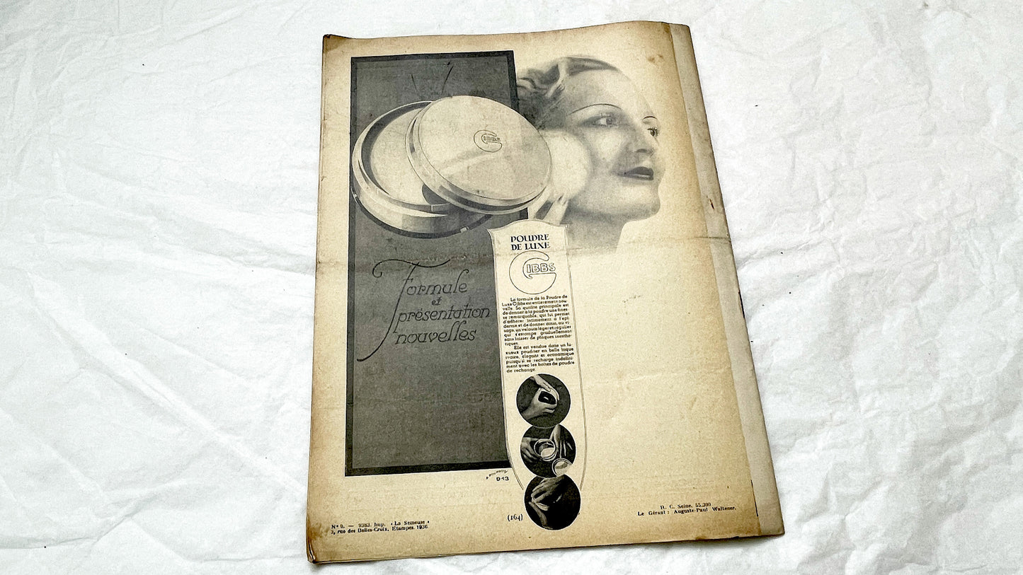 1930s - French Fashion Magazine - Vintage Style Patterns for Elegant 1930s Fashion - Haute Couture - Chic Spring Hats - Evening Ensembles