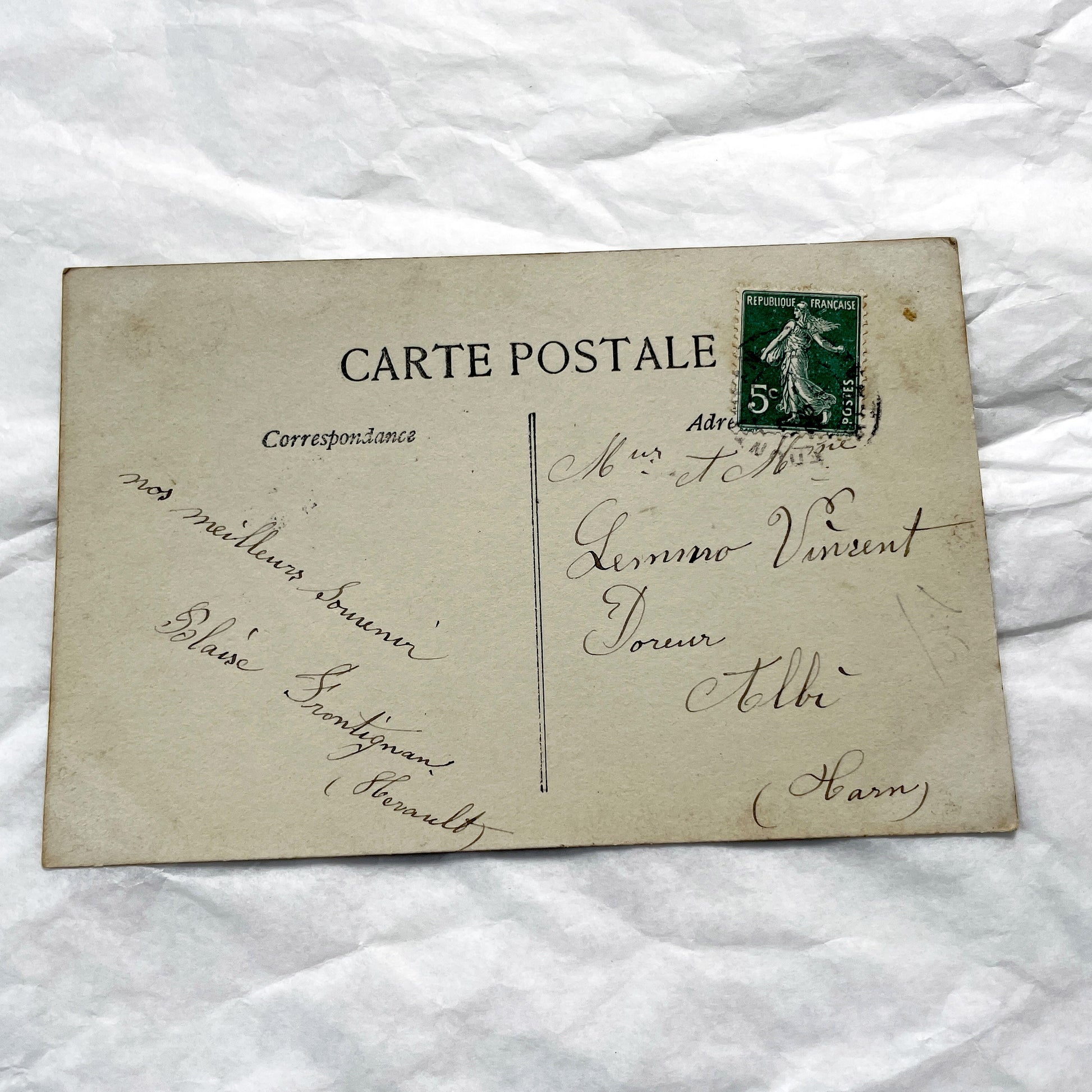 1900s - 2 Antique French Easter Postcards - Hand Tinted Women Flowers - Vintage Holiday Greeting Cards - Early 20th Century Ephemera