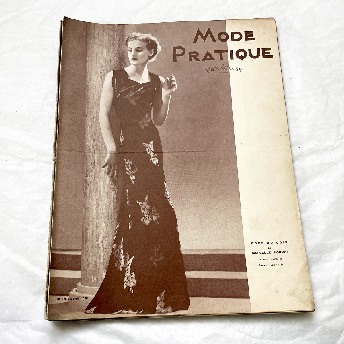 1930s - Vintage French Fashion Magazine - Mode Pratique Françoise - October 1936 Issue - Elegant 1930s Women's Clothing Patterns