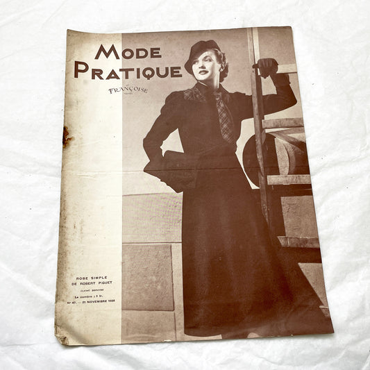 1930s - Vintage French Fashion Magazine - Mode Pratique Françoise - Women's Clothing & Home Decor Patterns - Antique Periodical