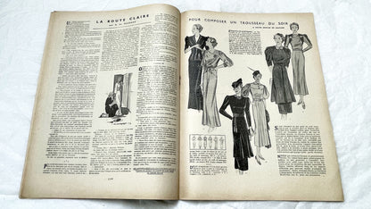 1930s - Vintage French Fashion Magazine - Mode Pratique Françoise - October 1936 Issue - Elegant 1930s Women's Clothing Patterns