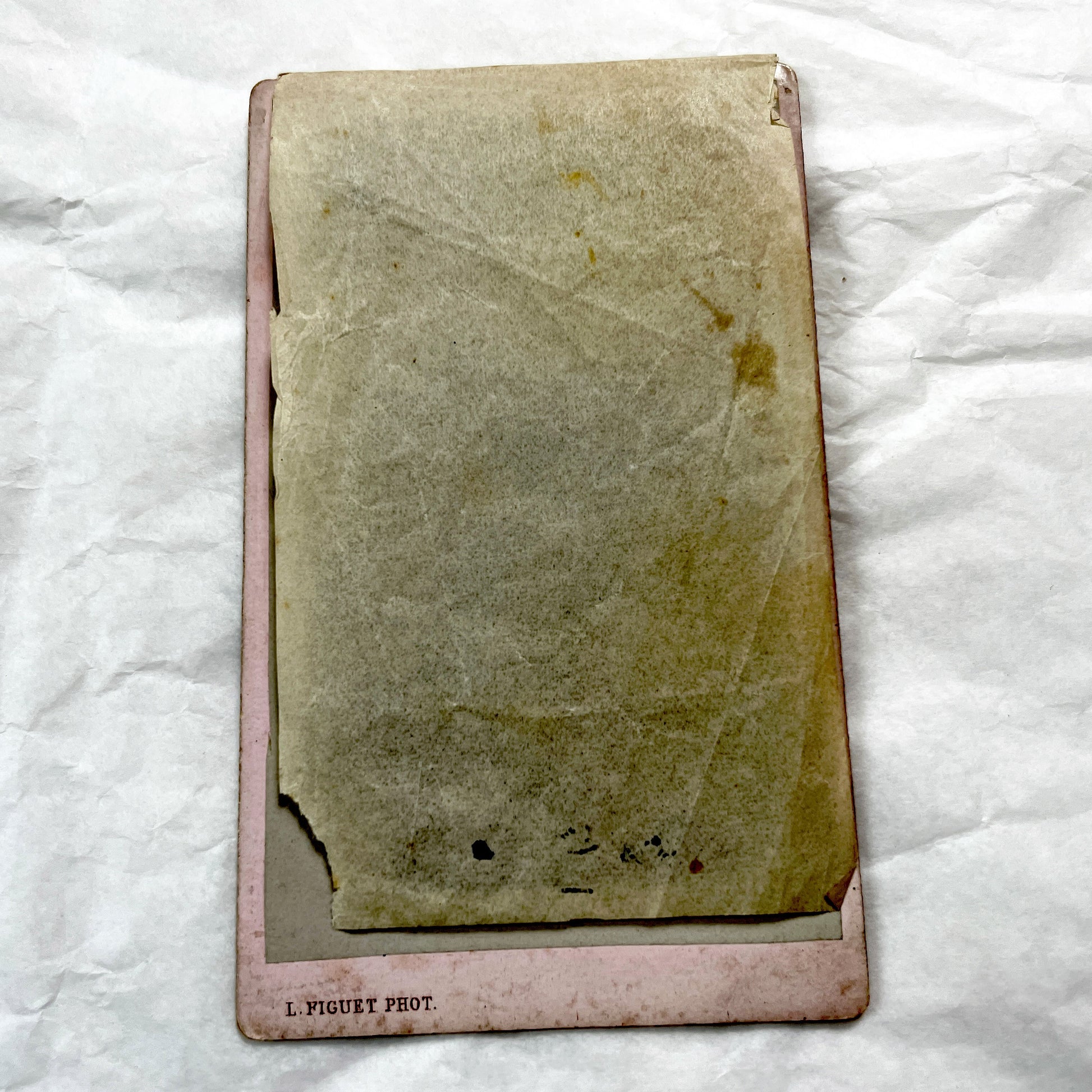Late 19th - Young Boy in Sailor Suit Portrait - Vintage Studio Photograph - Children's Fashion - Annonay, France - L. Figuet