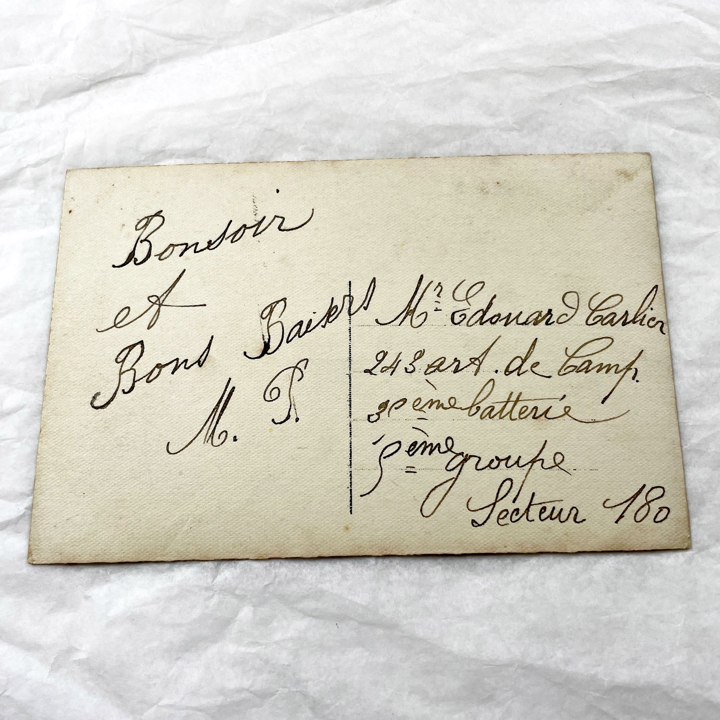 1910s - French Muguet Porte-Bonheur Postcard - Vintage Lily Of The Valley Lucky Charm - Smiling Woman Sepia Hand-Tinted - Collectible Floral