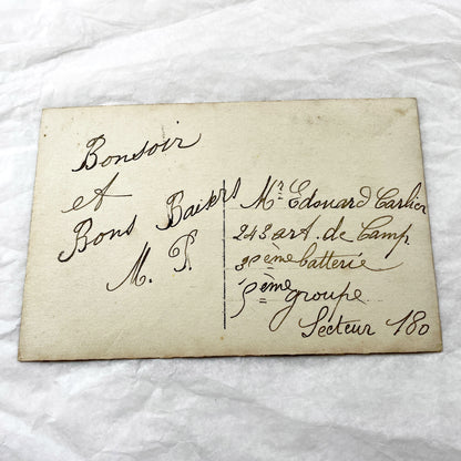 1910s - French Muguet Porte-Bonheur Postcard - Vintage Lily Of The Valley Lucky Charm - Smiling Woman Sepia Hand-Tinted - Collectible Floral