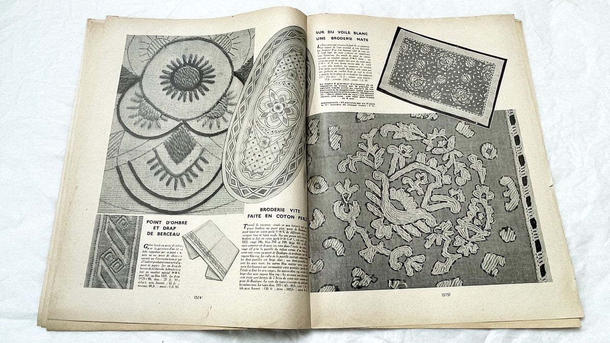 1930s - Mode Pratique French Fashion Magazine - Vintage Sewing Patterns - Embroidery Designs - Advertising - French Vintage Magazine