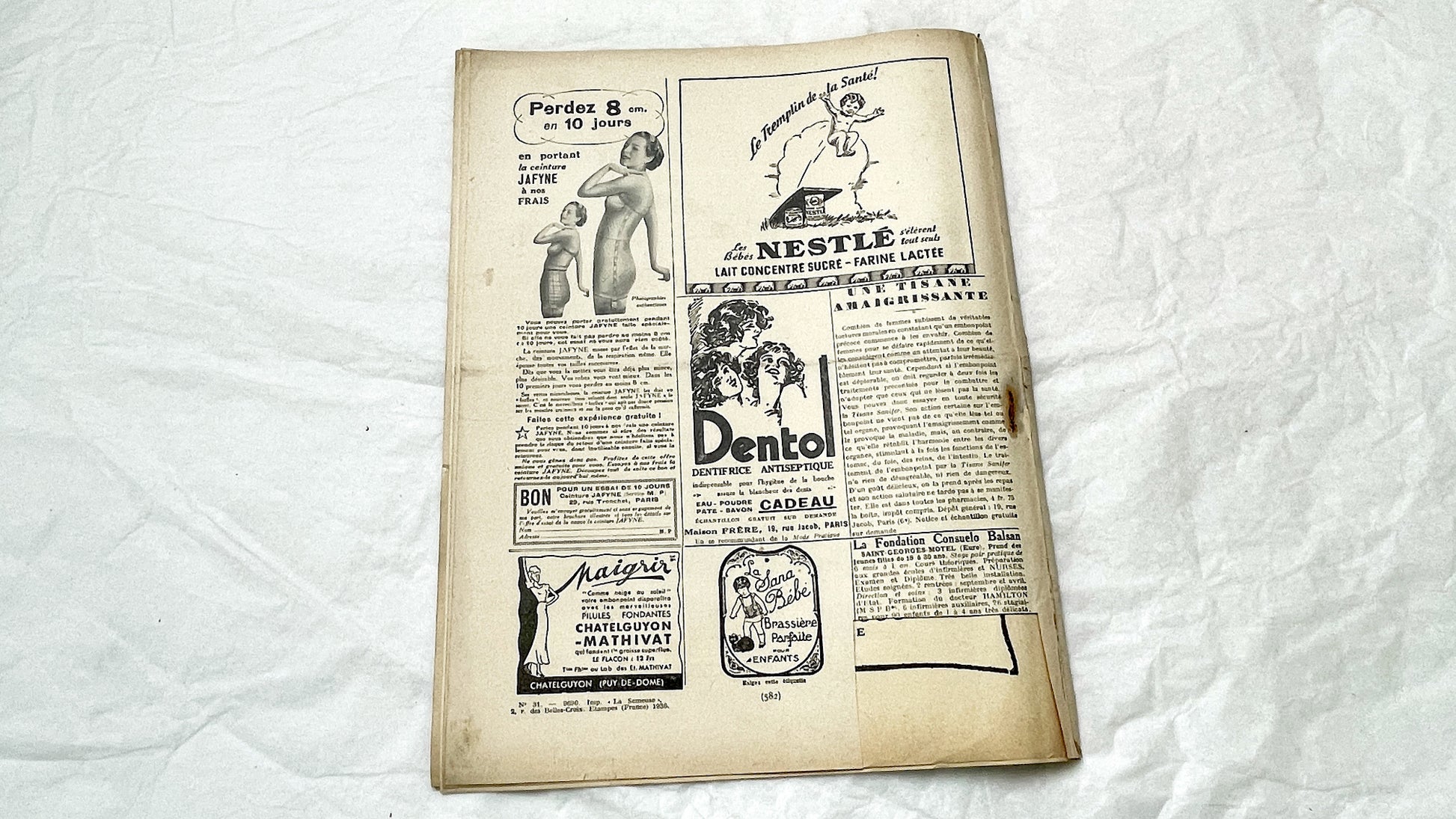 1930s - Mode Pratique French Fashion Magazine - Vintage Sewing Patterns - Embroidery Designs - Advertising - French Vintage Magazine