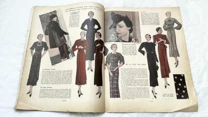 1930s - Vintage French Fashion Magazine - Mode Pratique - November 1935 - Special Edition - Evening Wear - Daywear - Patterns - Schiaparelli